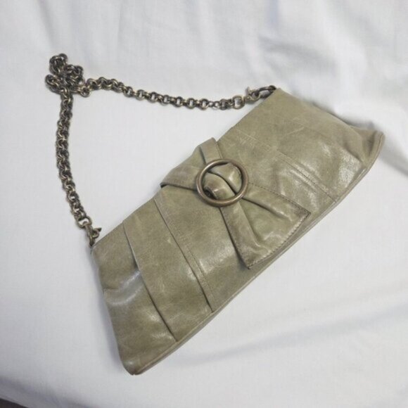Perlina Leather Convertible Clutch Chain Shoulder Bag - Picture 1 of 14